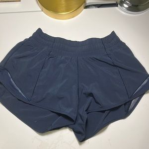 WORN ONCE lulu lemon hotty hot shorts